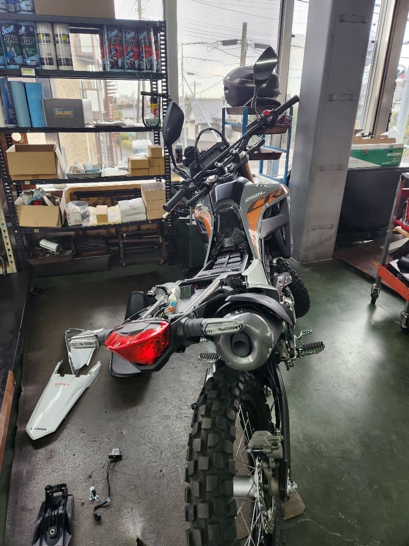 DRC新品ツーリングキャリア&サイドバックサポートCRF250ラリー等MD47