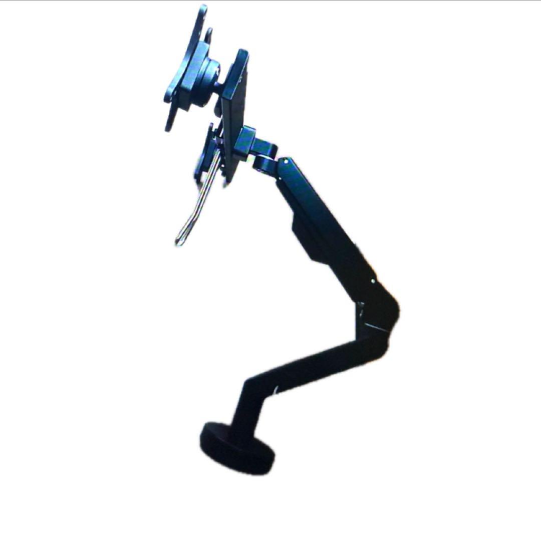 デュアルモニターアーム ブラック2画面