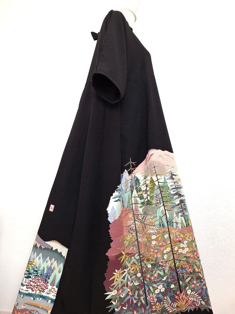 着物リメイクワンピース3701