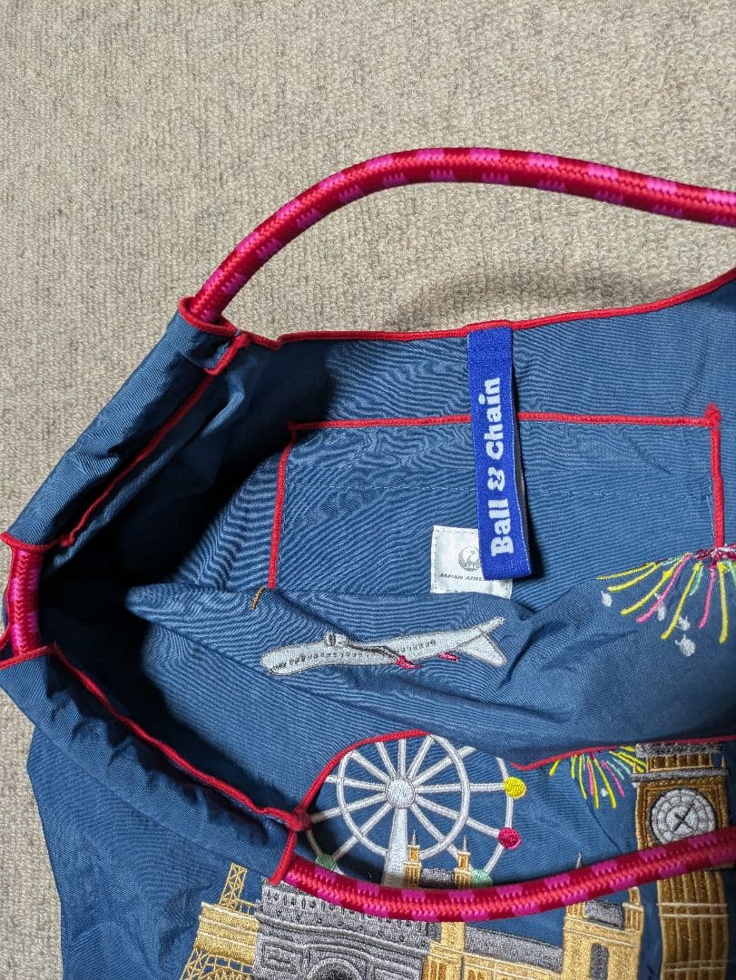 ボールアンドチェーンBall&Chain 　エコバッグ JAL 機内販売　未使用