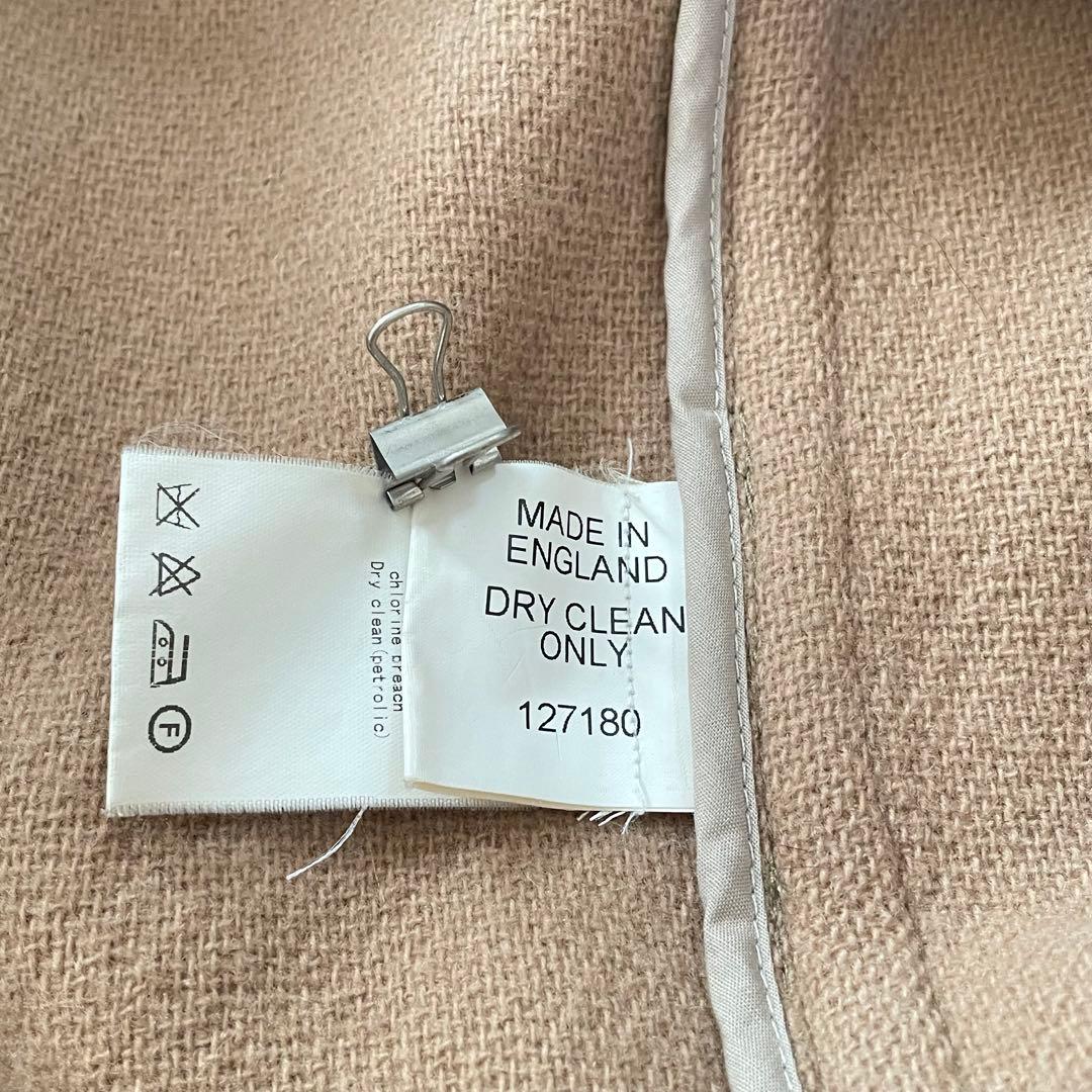 美品✨インバーティア　ダッフルコート　ヘリンボーン　ベージュ　比翼　M相当