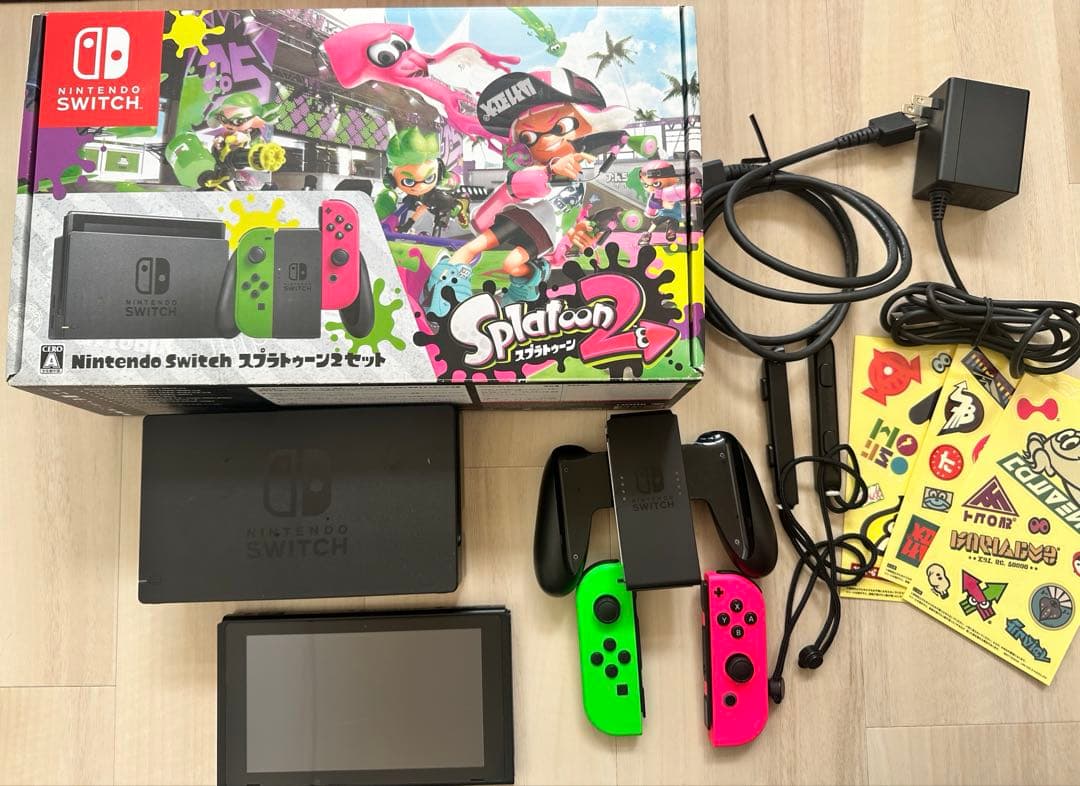 任天堂 Nintendo Switch 本体 スプラトゥーン2セット ソフト無し