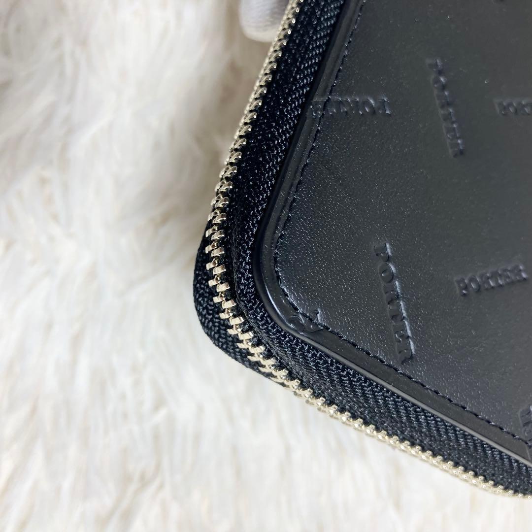 【未使用】ポーター ケース 総柄 ラウンドジップ