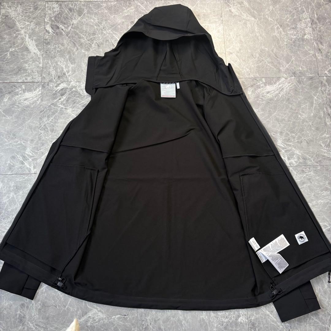 極美品　マムート　マクン2.0 フーデッドジャケット　マウンテンパーカー　L 黒