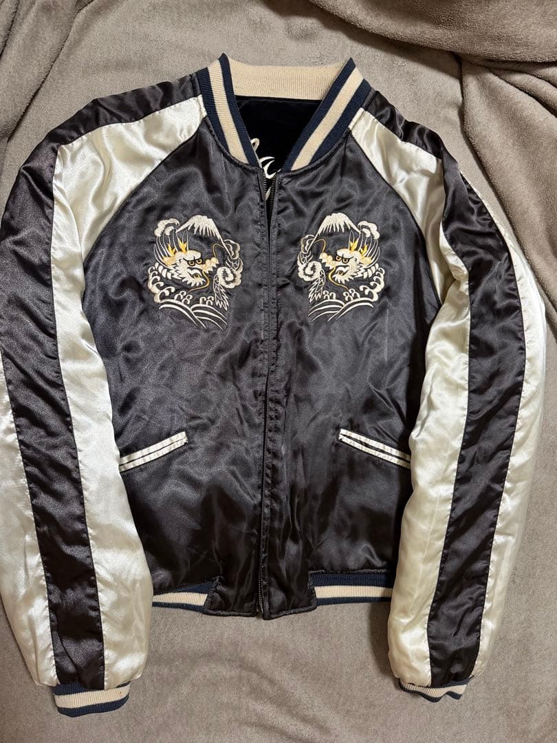 ２面用 BARCEDOS 虎龍 日本限定スカジャン vintage 別珍 サテン