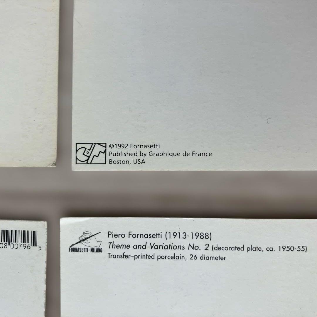 【匿名配送希少90's】Piero Fornasetti アート ハガキ 美術館