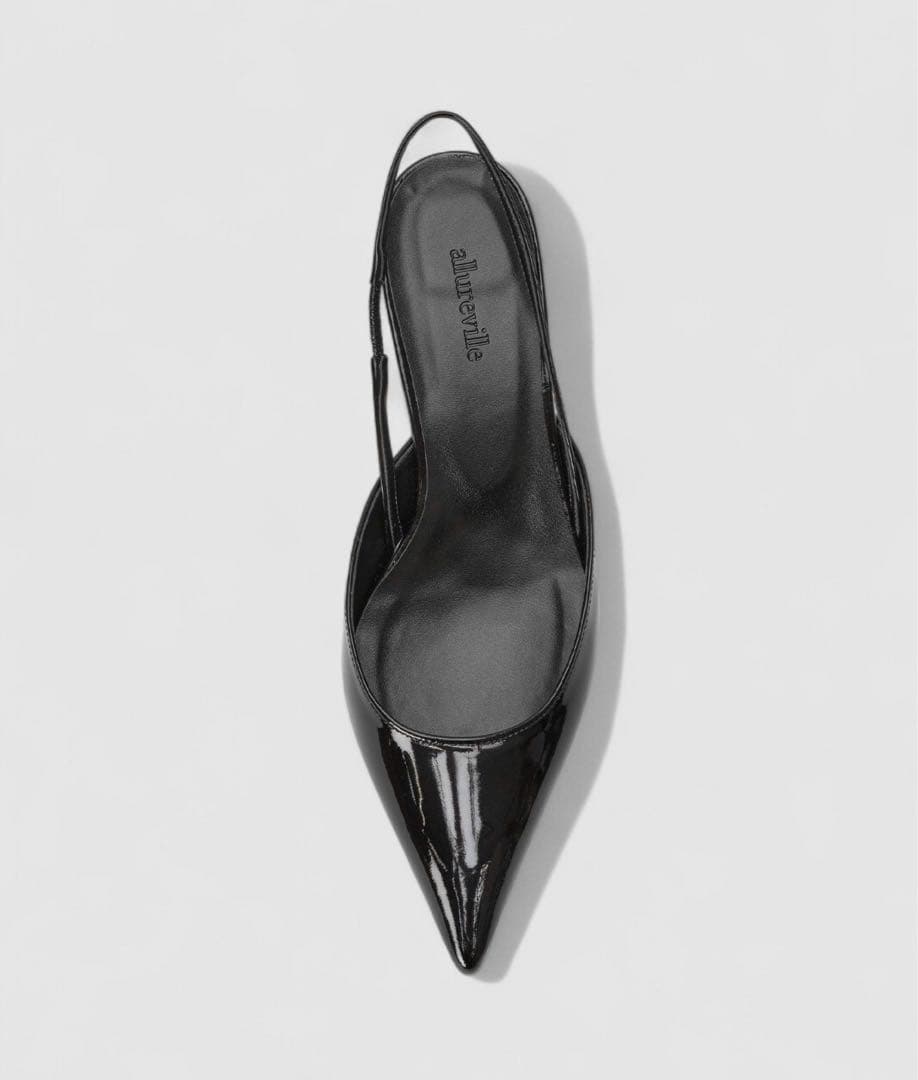 【allureville】ポインテッドバッグストラップパンプス