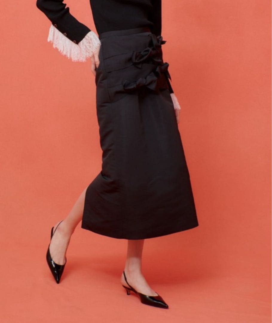 【allureville】ポインテッドバッグストラップパンプス