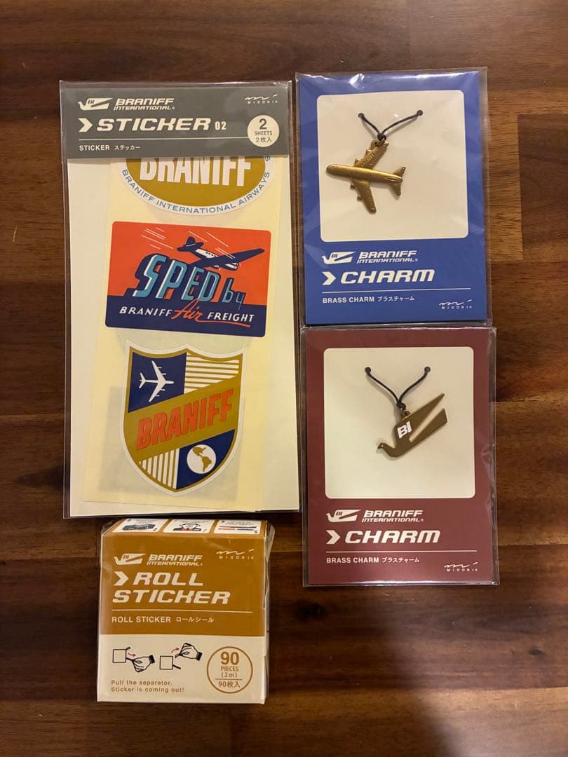 トラベラーズノートミドリカンパニー　ブラニフチャーム・ステッカー・ロールシール