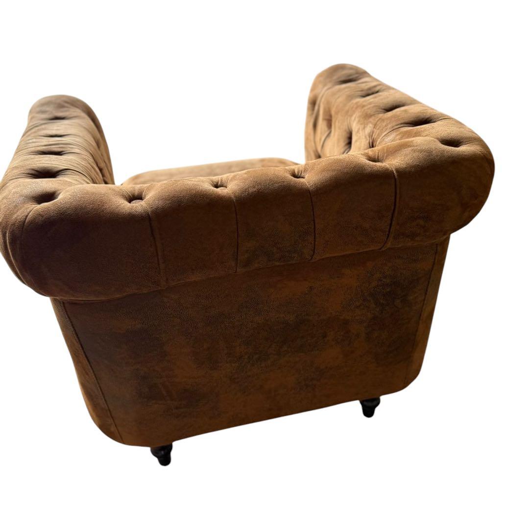 HR639 VINCENT コンパクトチェスターフィールド シングルソファ