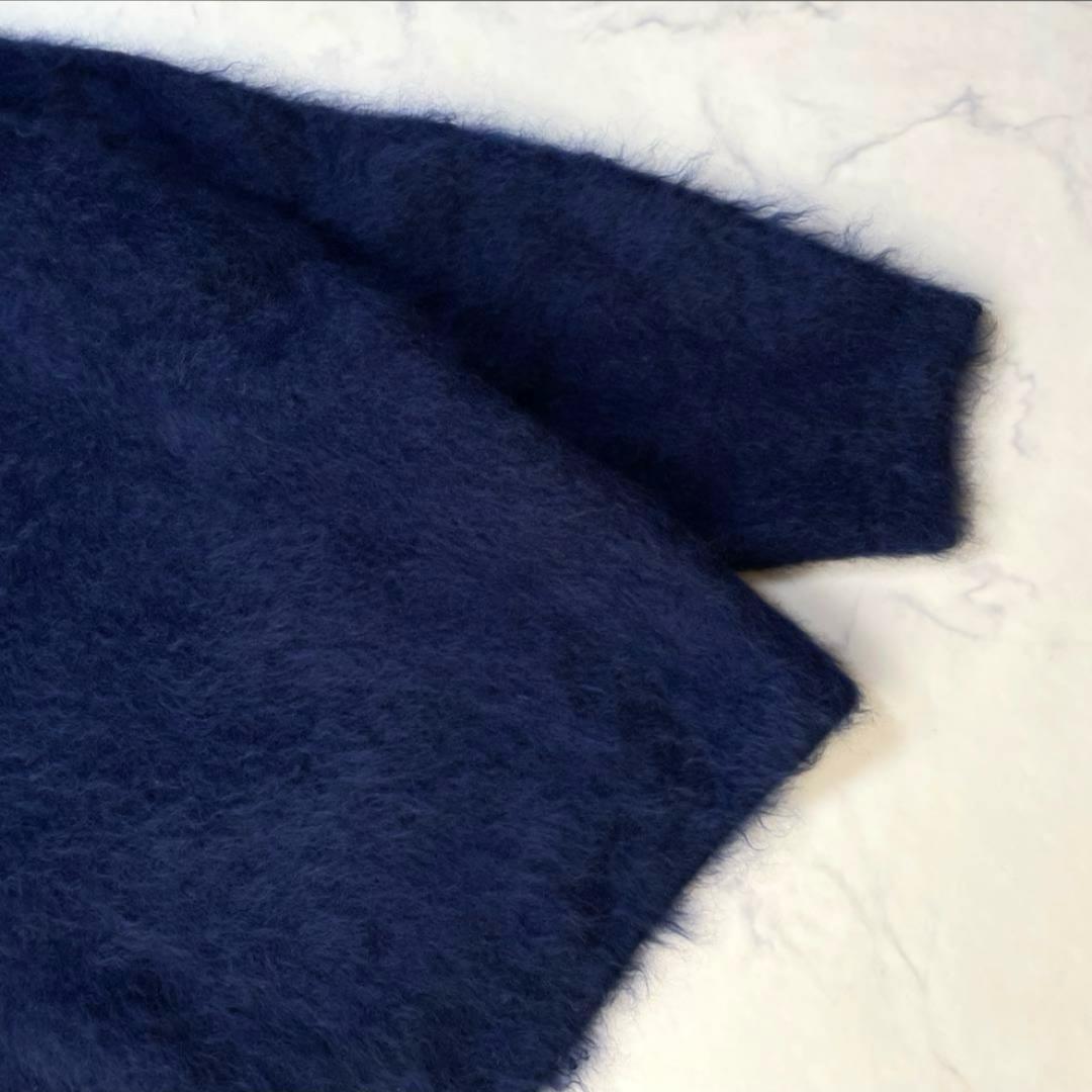 ダーマコレクション カシミヤ100 Vネックニット プルオーバー ネイビー F