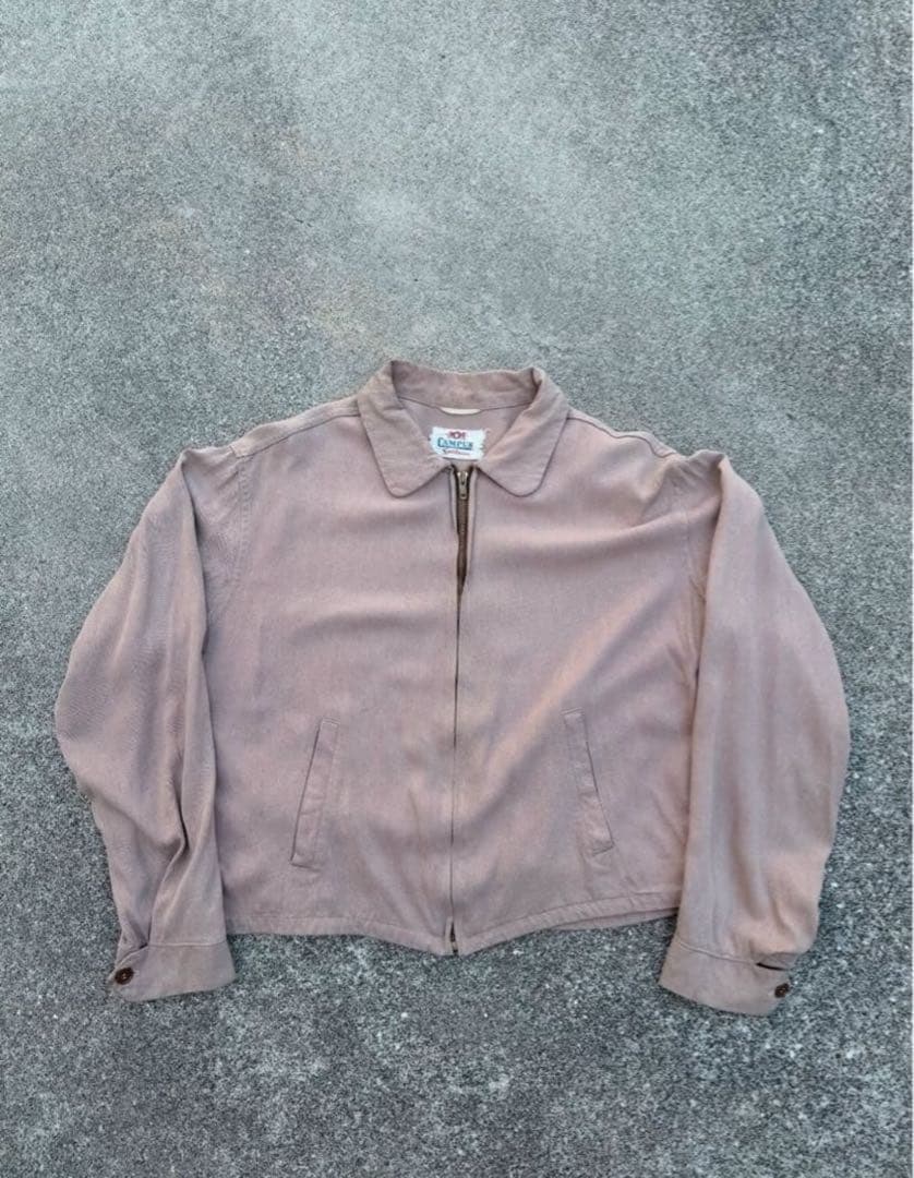 あ*様 50s CAMPUS rayon gabardine jacket 絣