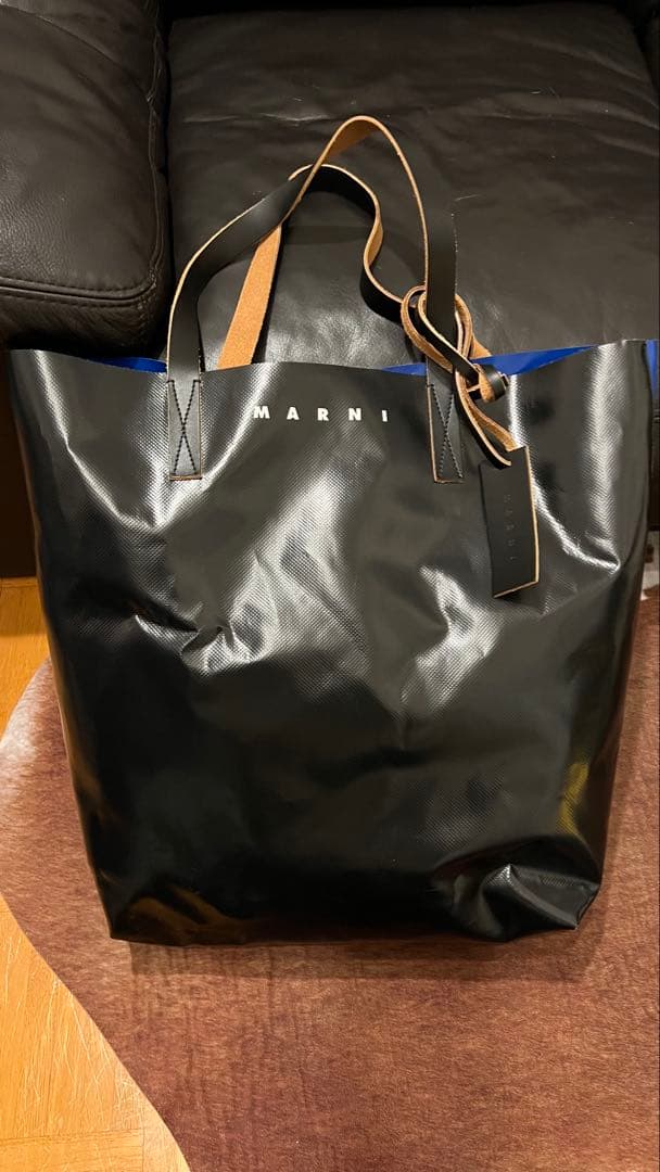 MARNI マルニ トライベッカ PVC×レザー トート ハンド　バッグ