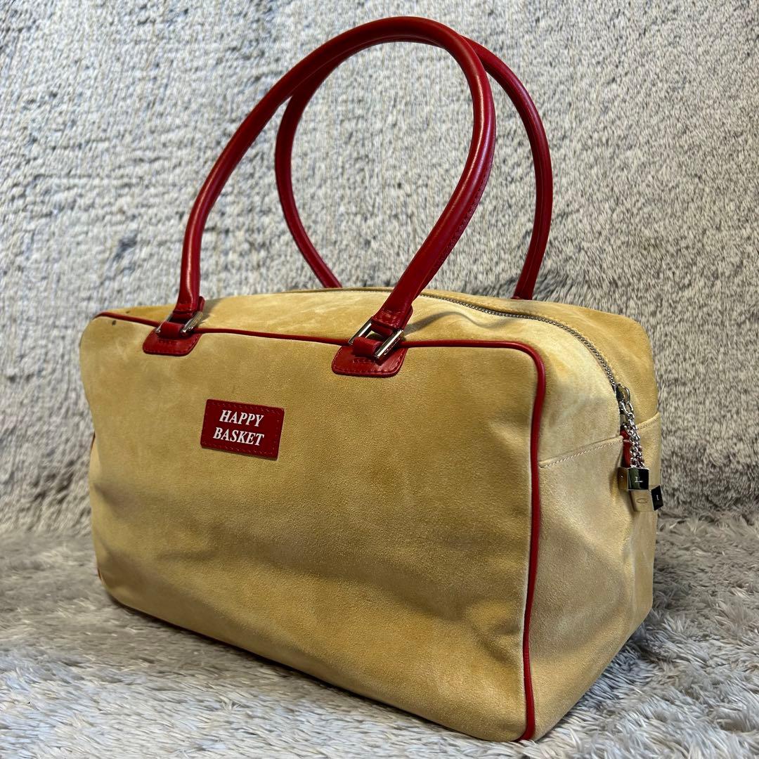 B*r様 【希少品】 GILLI ジリ　スエードバッグ　ボストンバッグ　バスケッ