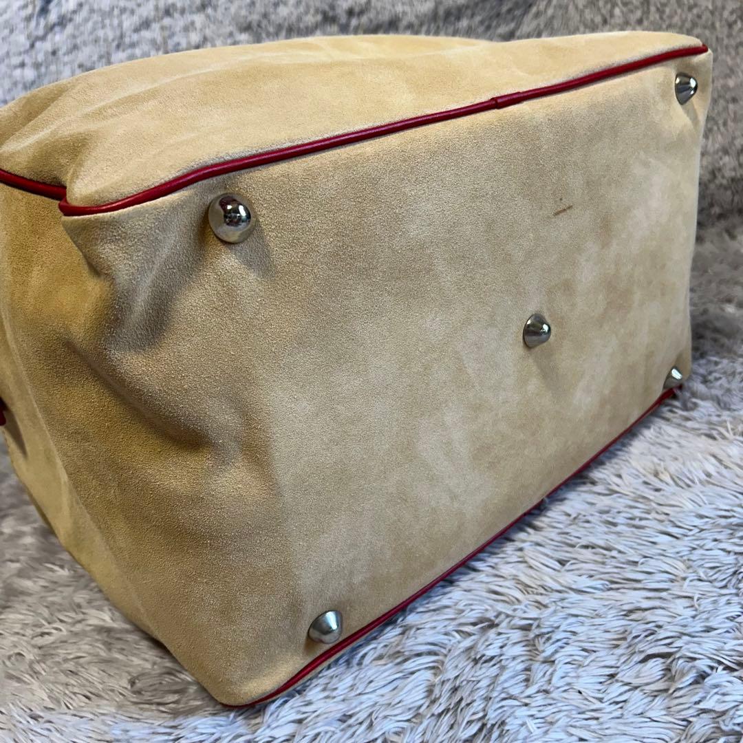 B*r様 【希少品】 GILLI ジリ　スエードバッグ　ボストンバッグ　バスケッ