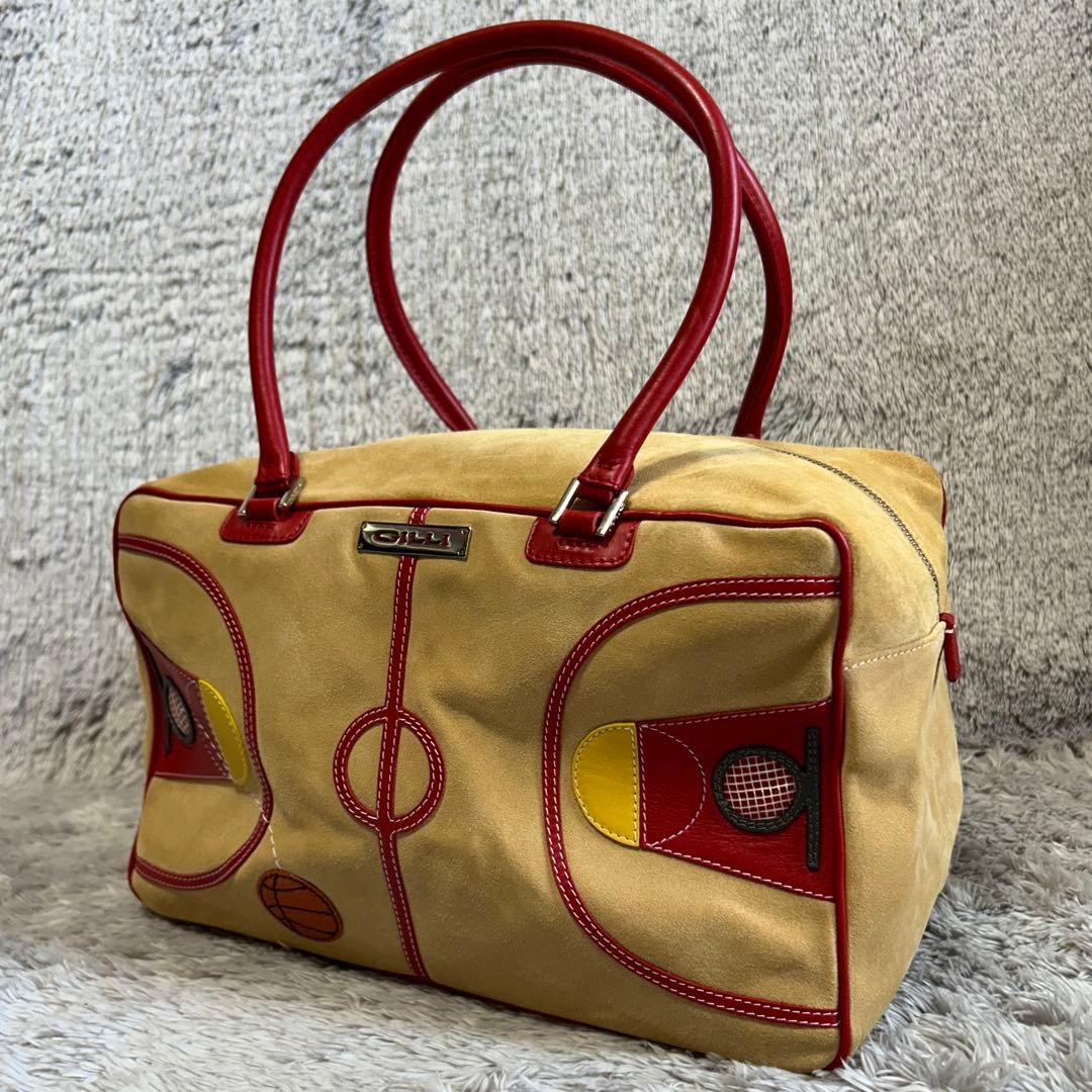 B*r様 【希少品】 GILLI ジリ　スエードバッグ　ボストンバッグ　バスケッ