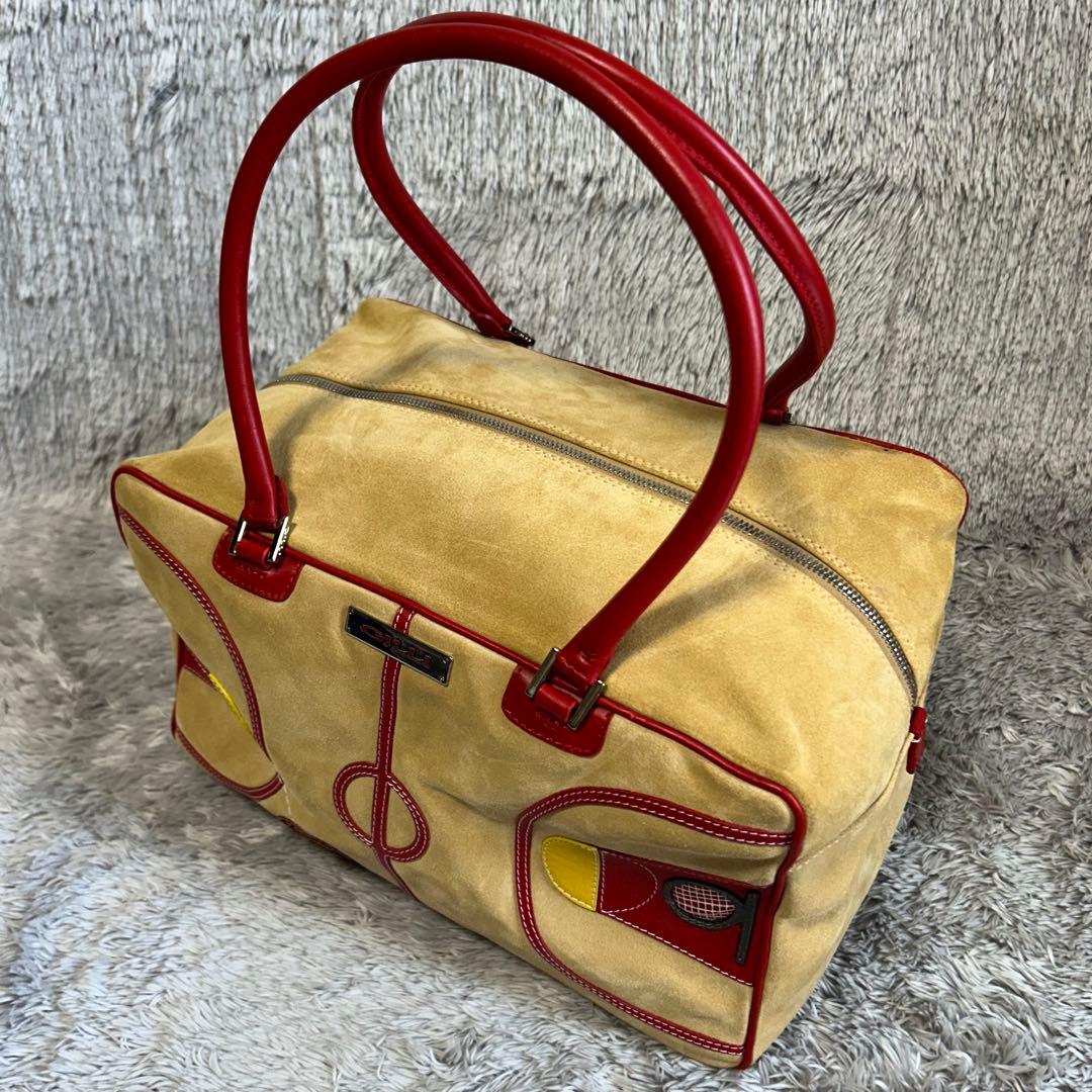 B*r様 【希少品】 GILLI ジリ　スエードバッグ　ボストンバッグ　バスケッ