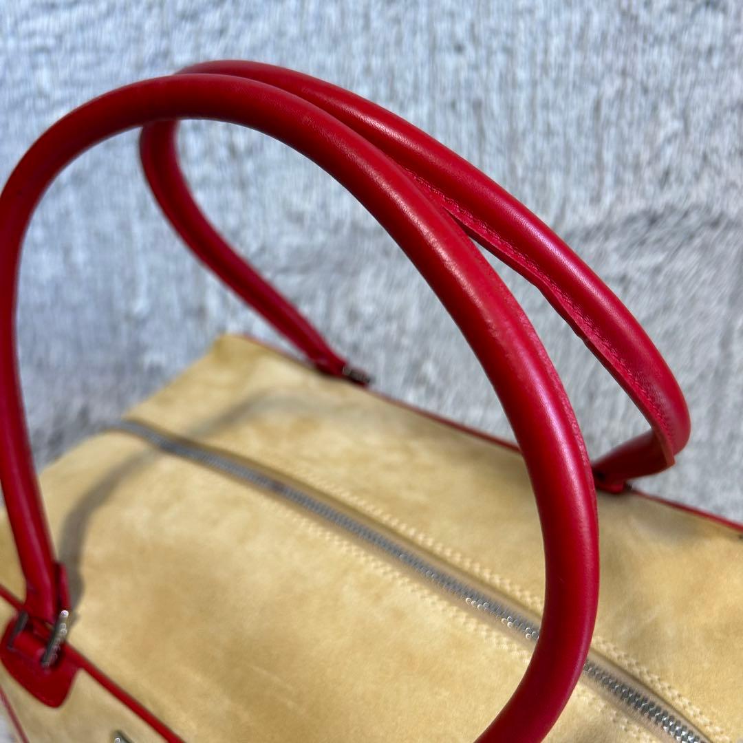 B*r様 【希少品】 GILLI ジリ　スエードバッグ　ボストンバッグ　バスケッ