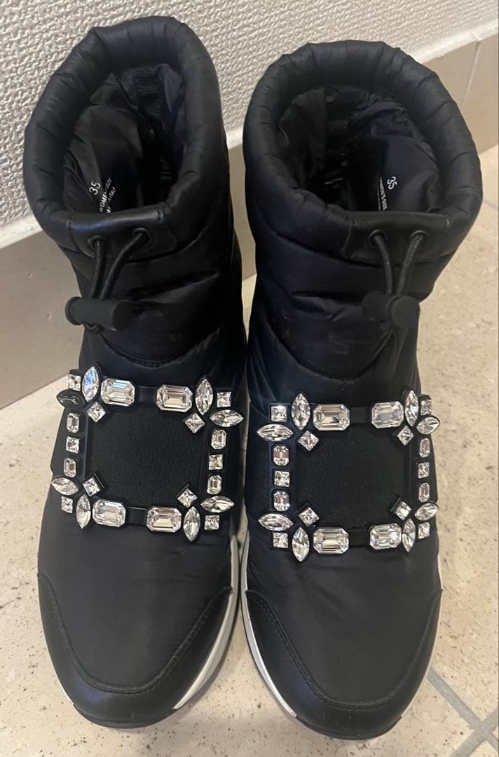 ロジェヴィヴィエ　ヴィヴ ラン スノーブーツ　35 黒