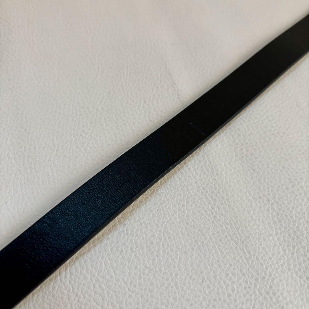 【未使用保管品】【ディオール】30 モンテーニュ ベルト リバーシブル 黒/白