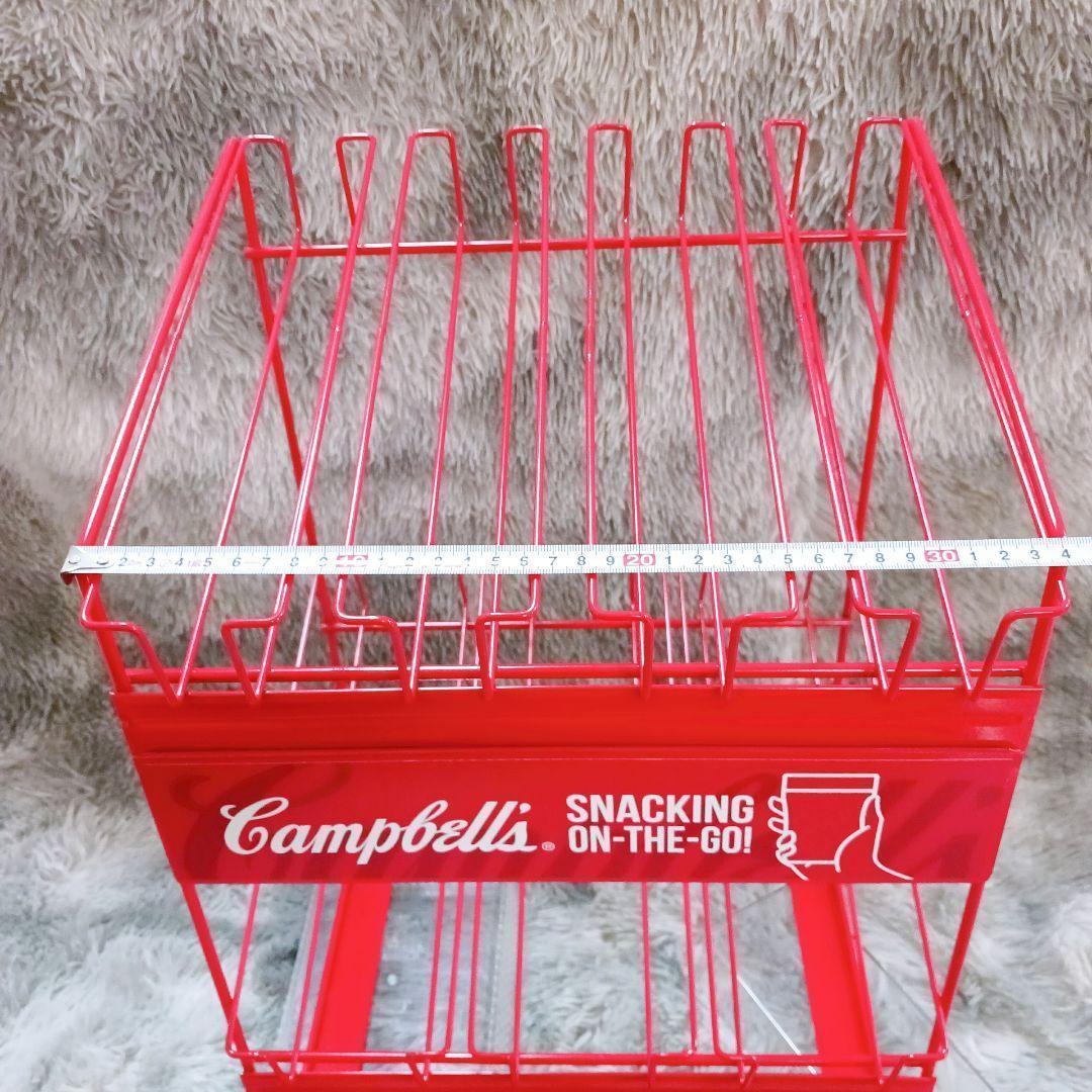❤️海外限定❤️非売品レア❤️キャンベル スープ収納ラック レッド✨キッチン✨
