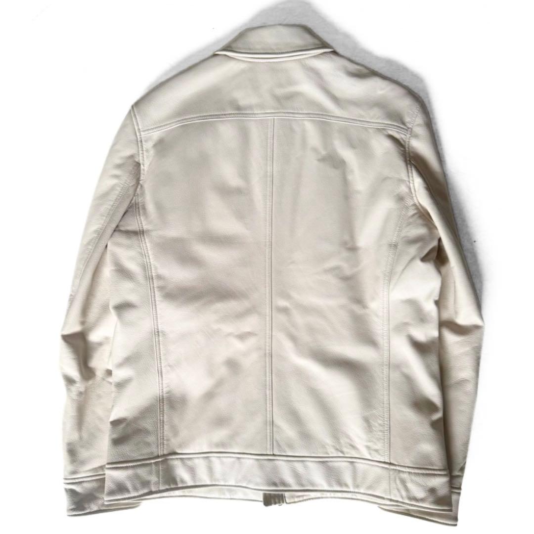 22AW AKM シープ レザー Sライダース ジャケット ニット スウェット