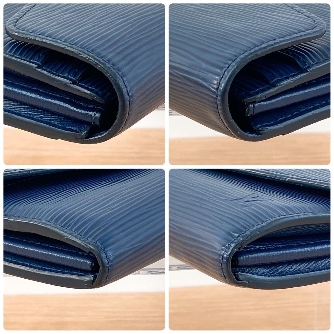 ルイヴィトン エピ ポルトフォイユ サラ 長財布 ブルー 青系 M60585