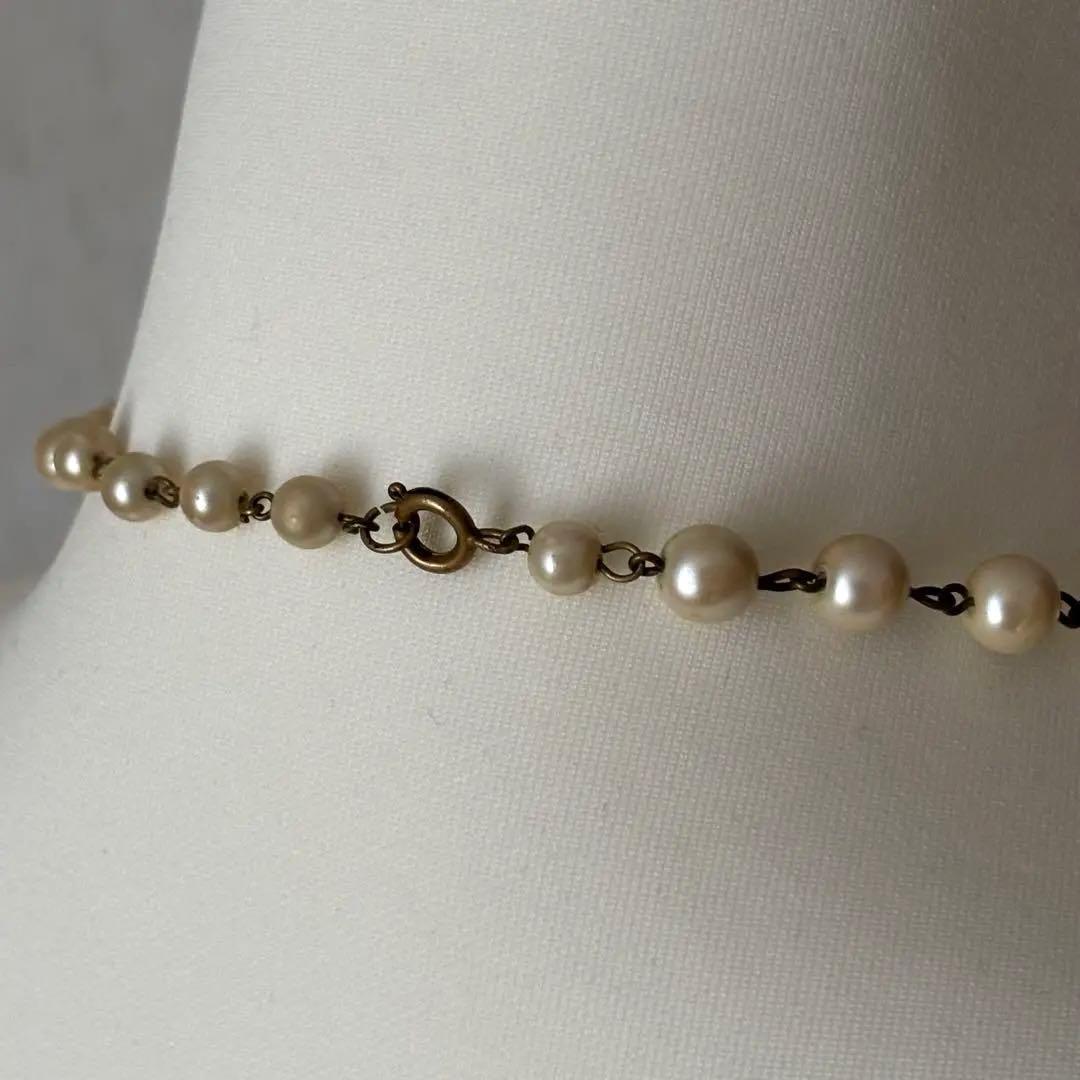 【フランス】70’s コスチュームジュエリー パール ヴィンテージ ネックレス