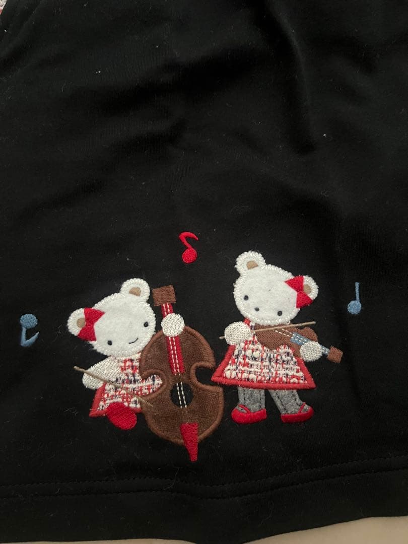 ファミリア　音楽モチーフワンピース　90