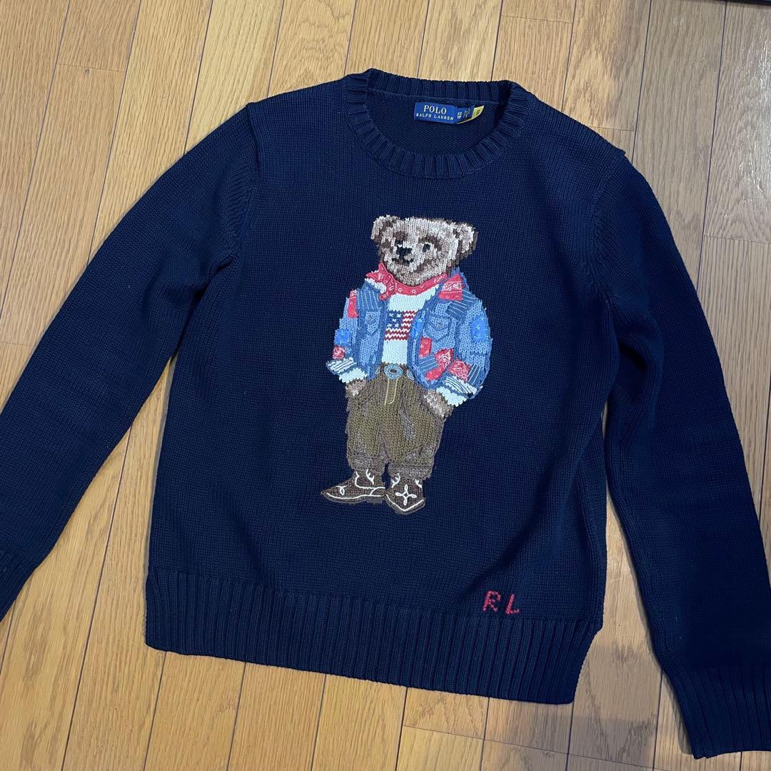 【美品】Polo Ralph Lauren ポロベア 刺繍セーター