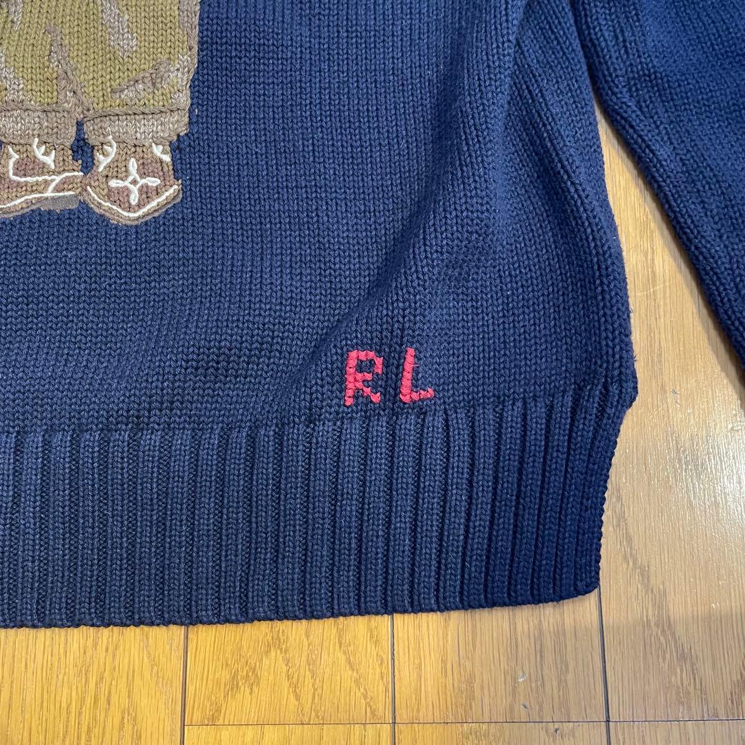 【美品】Polo Ralph Lauren ポロベア 刺繍セーター
