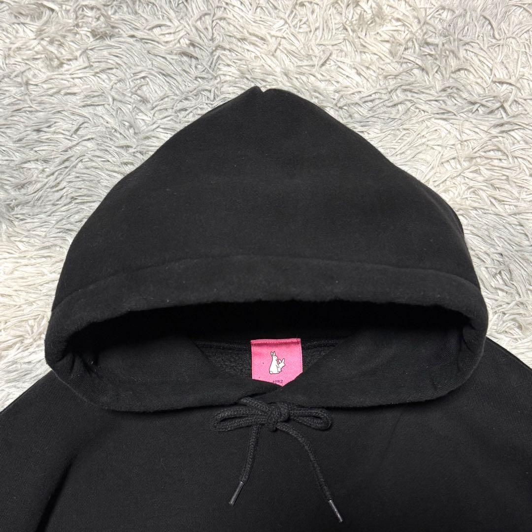 【超希少デザイン】FR2 梅限定 パーカー バックビッグプリント 頭狂色情兎