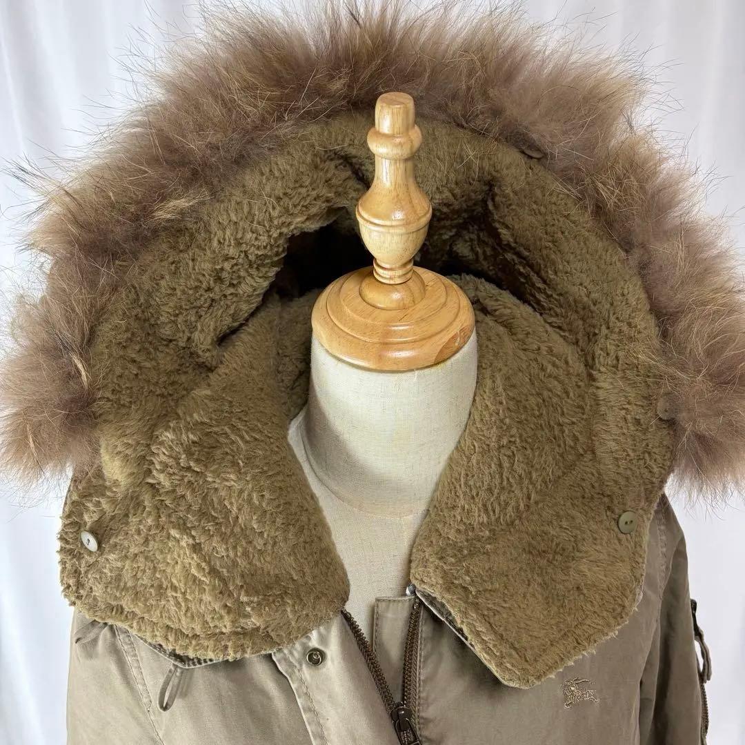 バーバリーブルーレーベル モッズコート 38 ノバチェック ライナー付