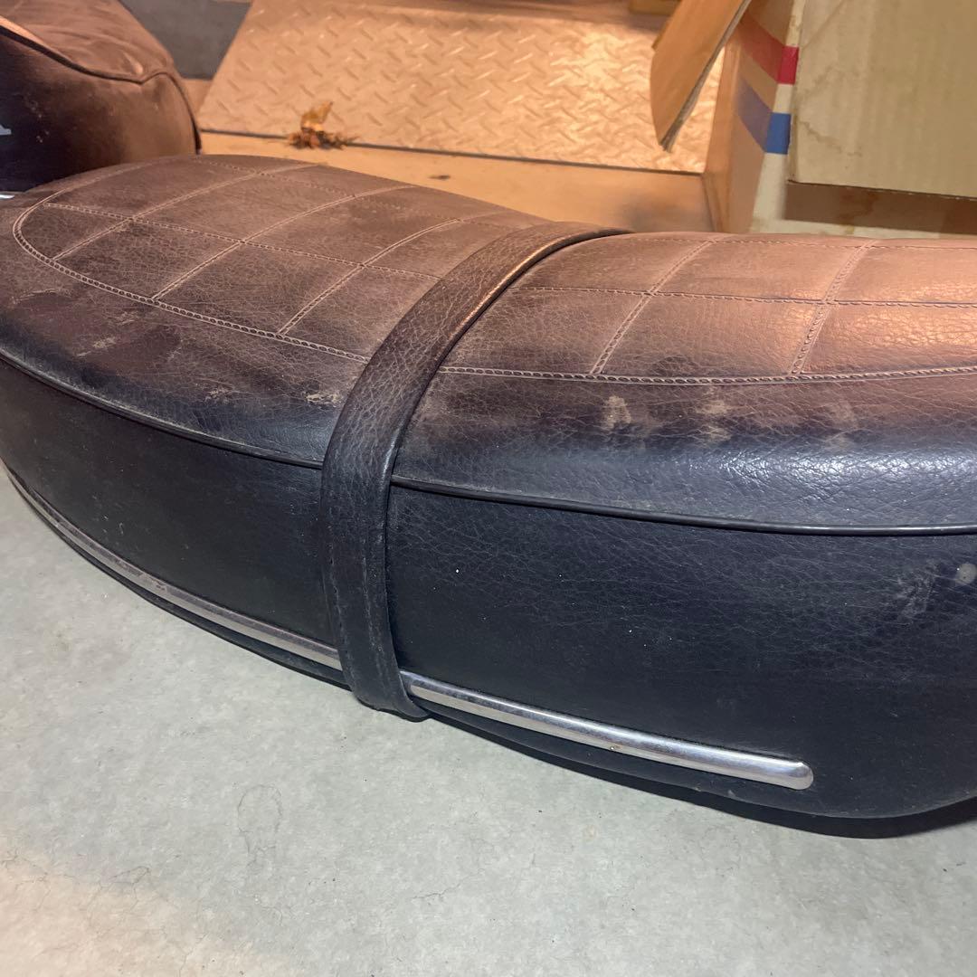 DAX70 ホンダ バイクシート 黒 格子状