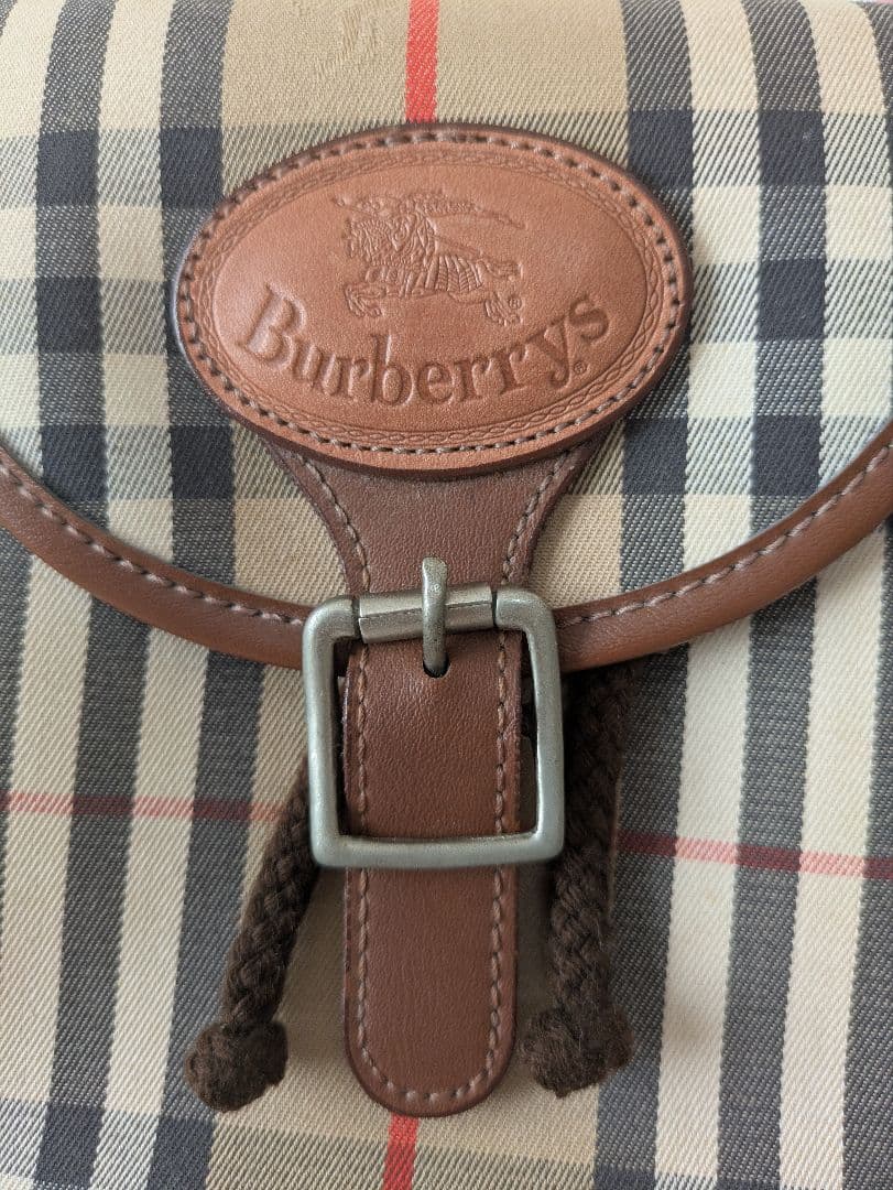 ヴィンテージ　希少　刻印　エンブレム　BURBERRY　キッズ　ベビー　リュック
