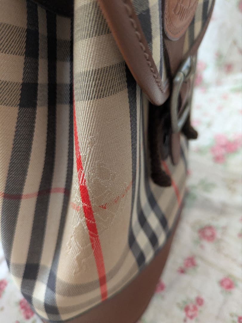 ヴィンテージ　希少　刻印　エンブレム　BURBERRY　キッズ　ベビー　リュック