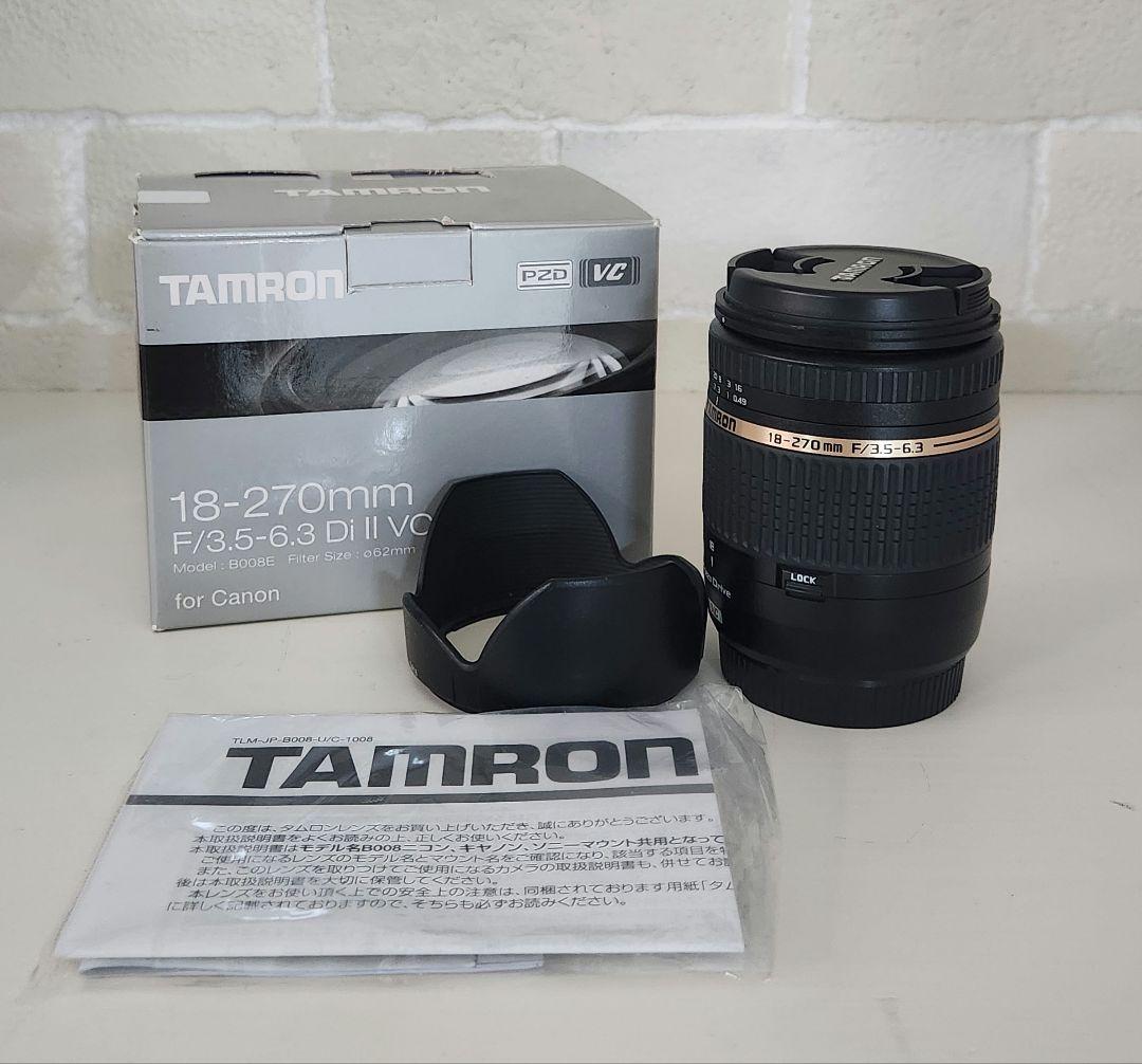 TAMRONキヤノン　AF18-270mm F/3.5-6.3 Di II VC