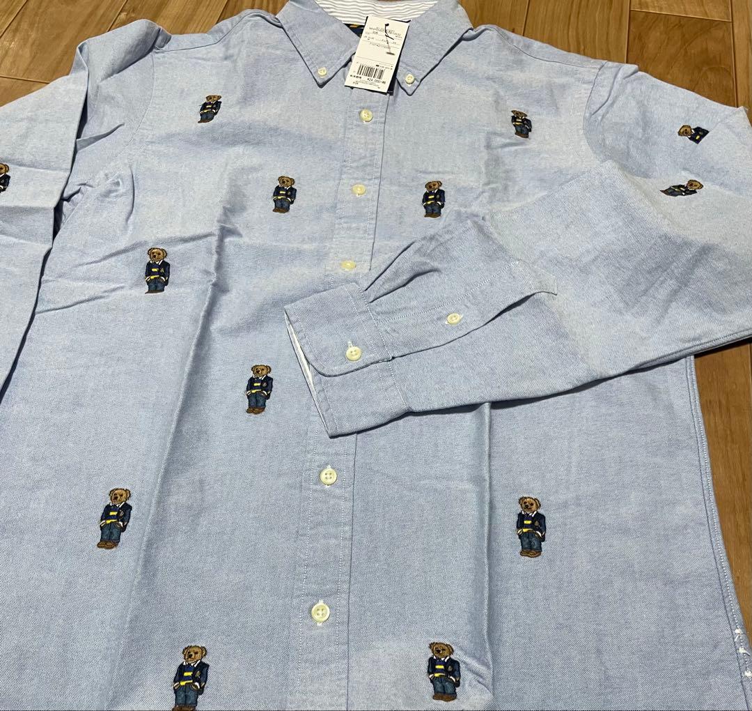 Ralph Lauren　ラルフローレン　ポロベア　ワイシャツ　刺繍　レア
