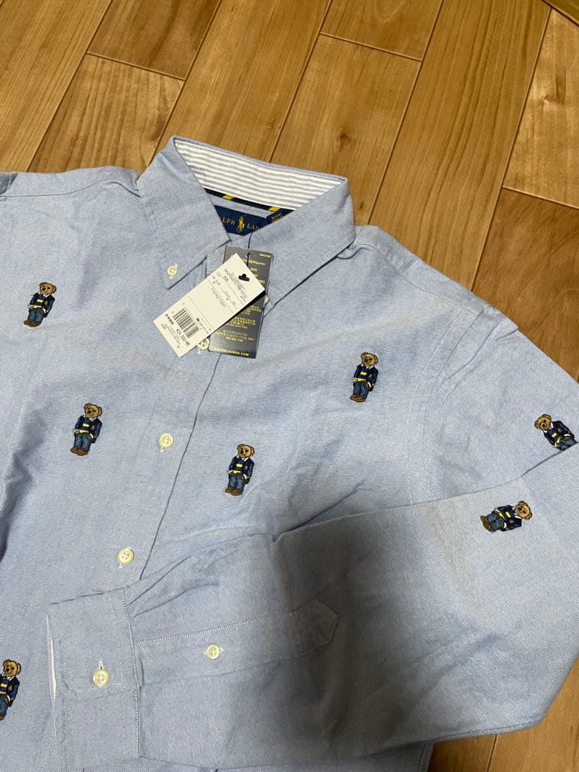Ralph Lauren　ラルフローレン　ポロベア　ワイシャツ　刺繍　レア