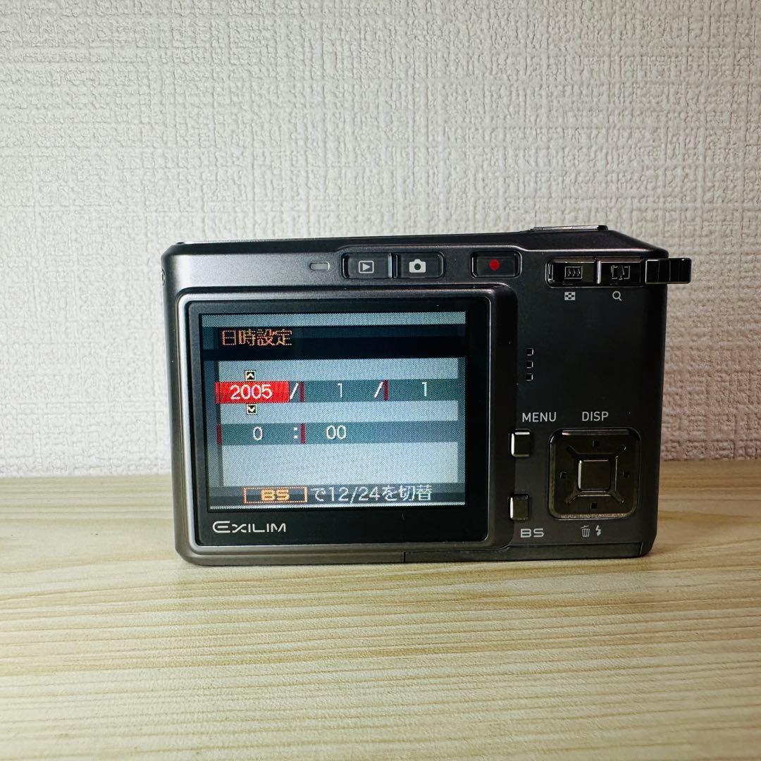 【美品】 CASIO カシオ EXILIM EX-S500 グレー