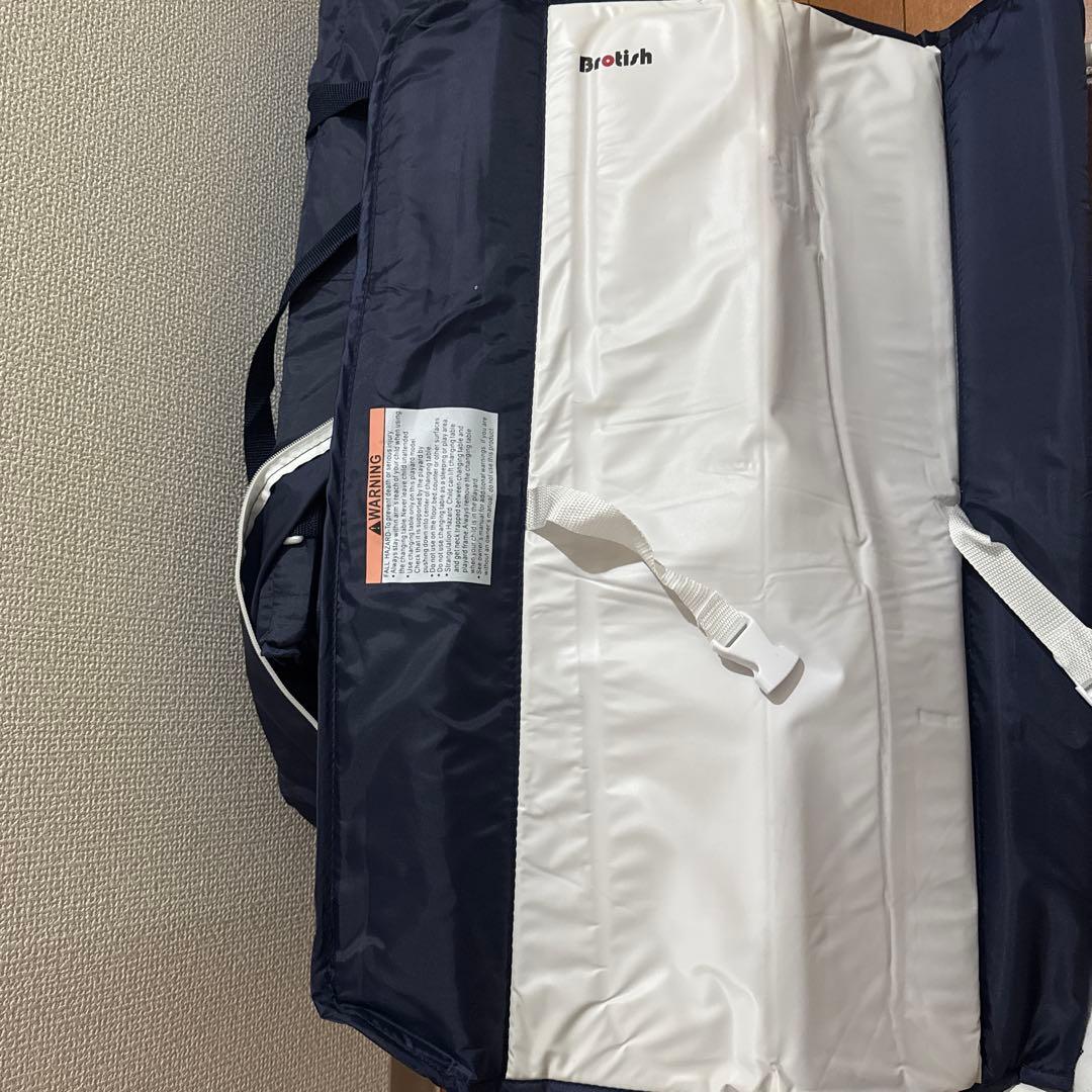 グレー サイドオープン ベビーベッド ネイビー 値下げ