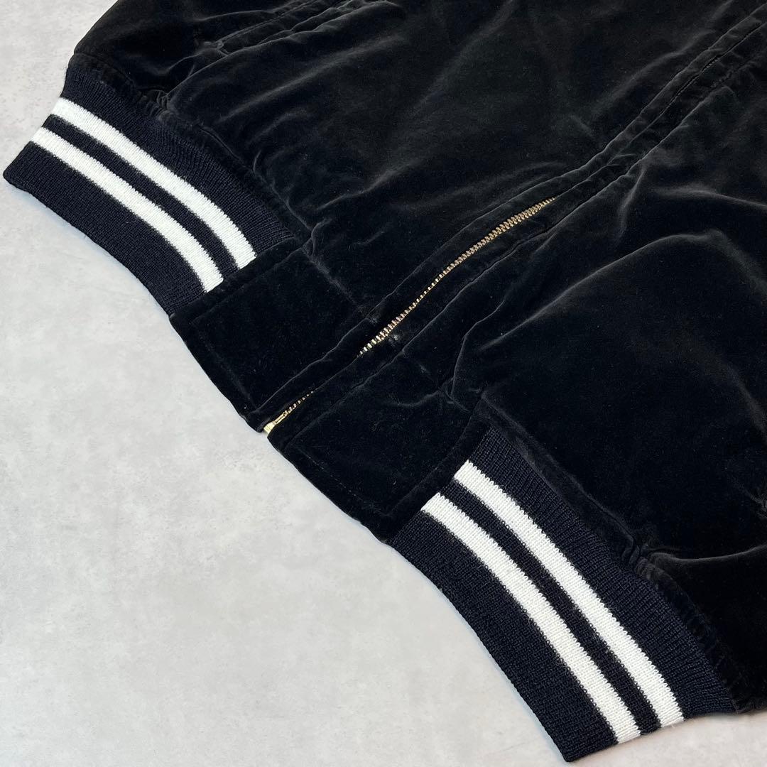 Greeman スカジャン 別珍 虎 龍 刺繍 ブラック M