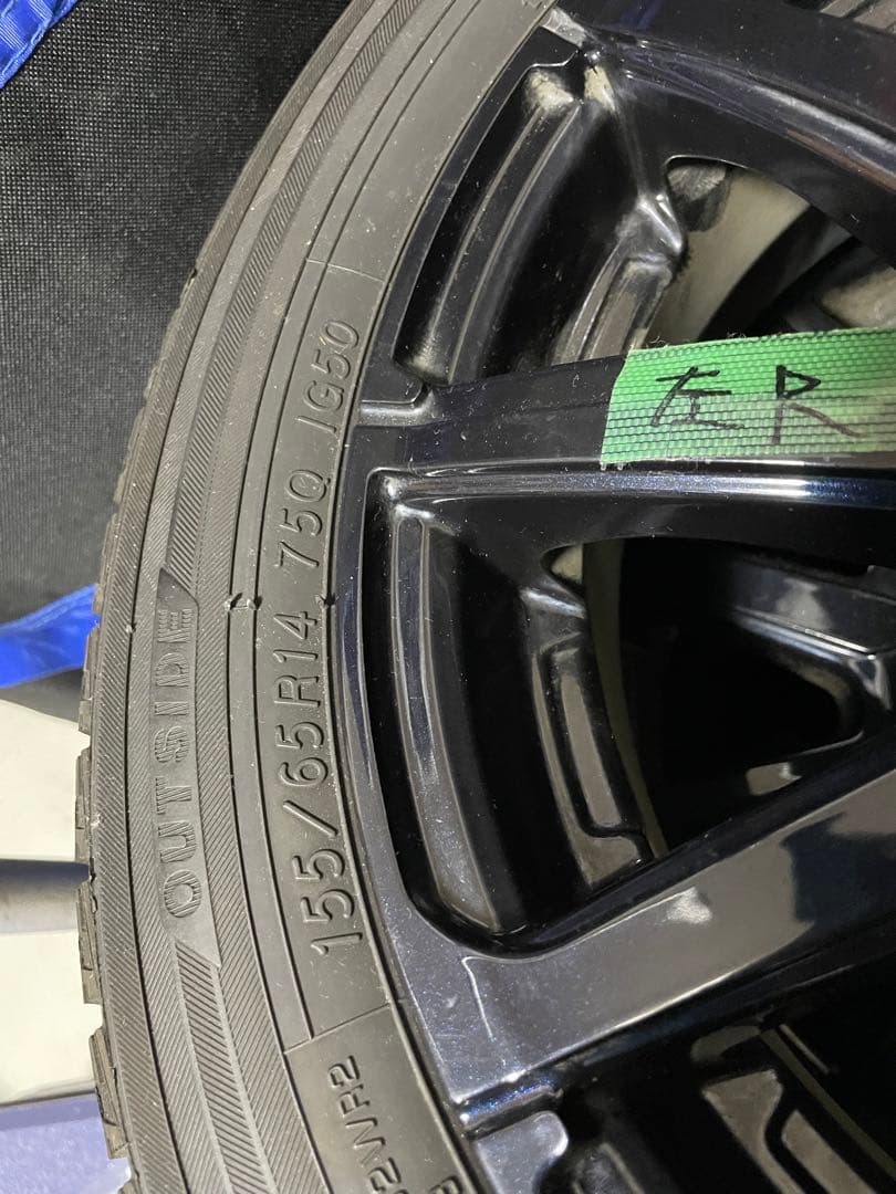 155/65R14 スタッドレスアルミホイールセット4本