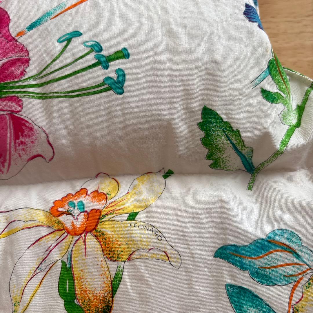 LEONARD 花柄 ダウンベストLL