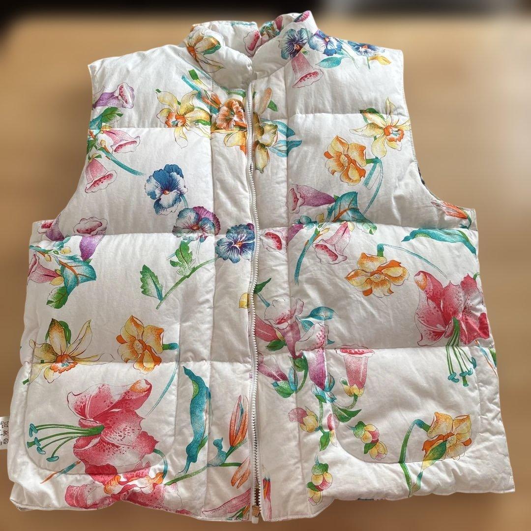 LEONARD 花柄 ダウンベストLL