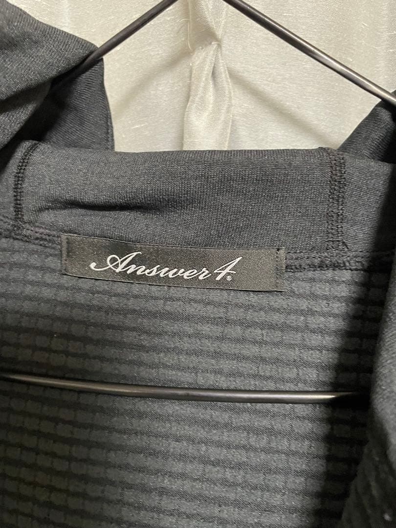 アンサー4 フーディ　ブラック　メンズLサイズ
