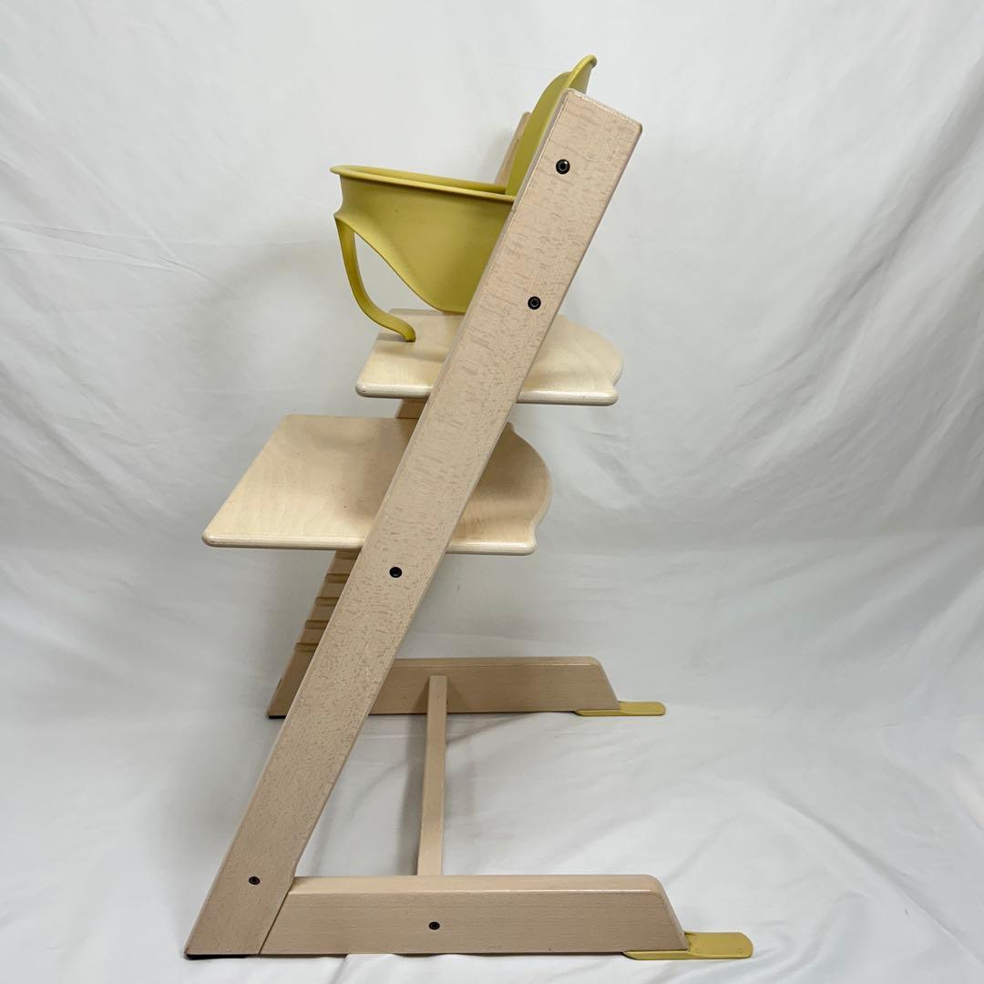 ストッケ トリップトラップ ホワイトウォッシュ ベビーセット付き No.4〜