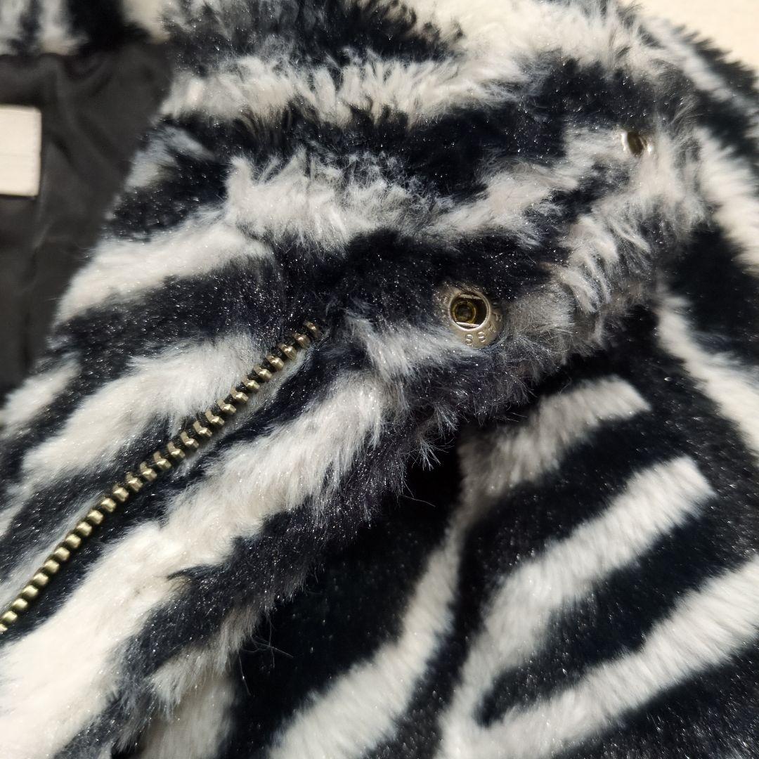 Lui's ゼブラ柄 ファージャケット　Мサイズ　レディースとしても◎！