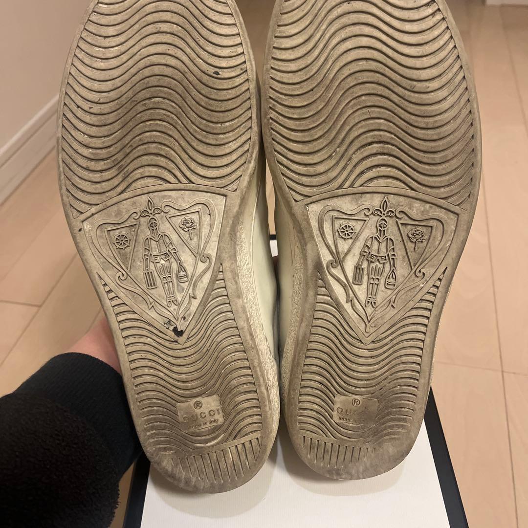 ホワイトレザー ベルクロスニーカー