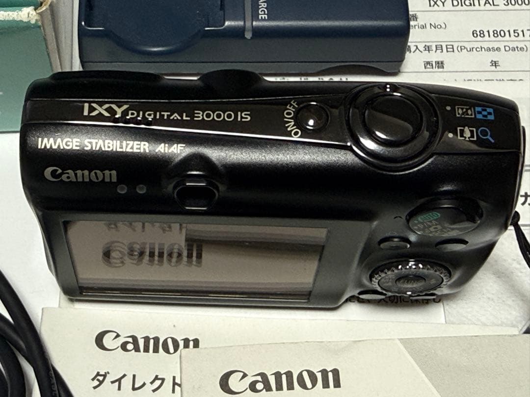 【美品・付属品完備】Canon IXY DIGITAL 3000 IS ブラック